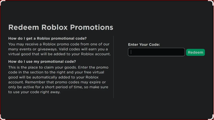 Roblox Promo Codes Updated February 2024