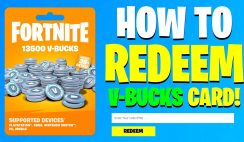 Fortnite Redeem Code Vbucks card 1000 Points Free