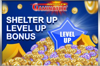 Shelter Up Level Up Gaminator Bonus March 2